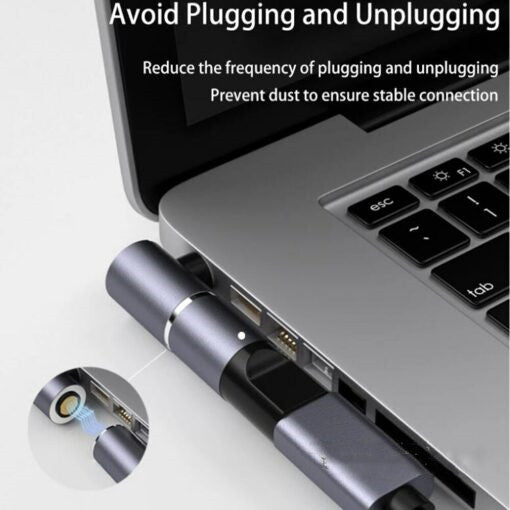 100W Magnetic Plug Connector Type C USB C To 4.5x3.0mm Dc Power Jack Laptop Charger Converter For Pavilion Envy Elitebook