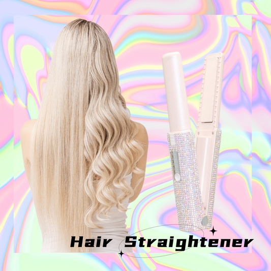 2-In-1 Electric USB Hair Straightening Brush Multifunctional Comb Straightening Styler Hair Curler